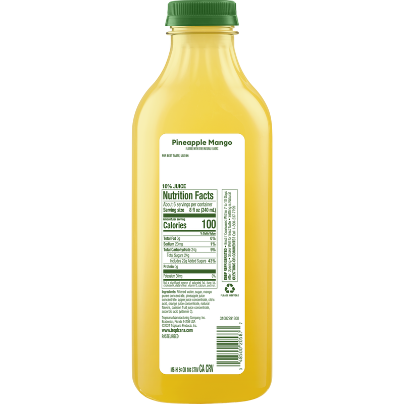 Tropicana Pineapple Mango Splash 46oz Btl – BevMo! Arizona