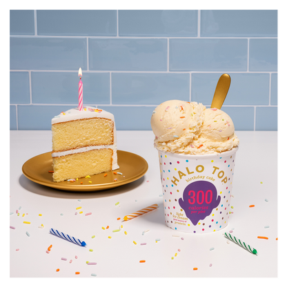 Halo Top Birthday Cake Light Ice Cream Pint