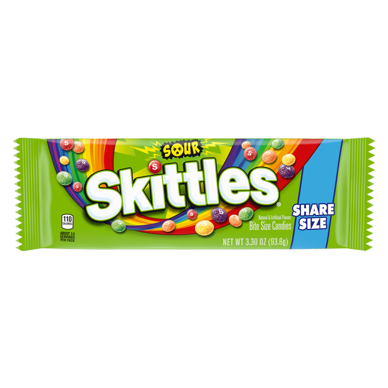 Skittles Sour Candy Share Size 3.3oz