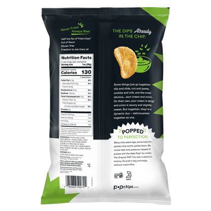 Popchips Sour Cream & Onion Potato Chips 5oz