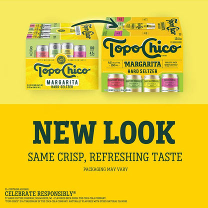 Topo Chico Agave Margarita Hard Seltzer Variety Pack 12pk 12oz Can 4.5% ABV