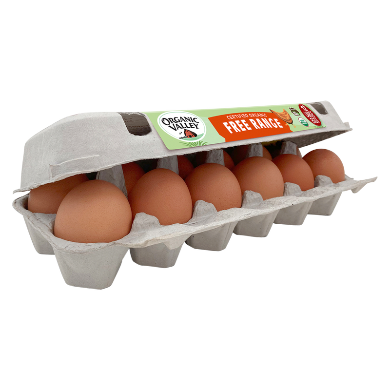 Organic Valley Grade A Free Range Large Brown Eggs - 12ct