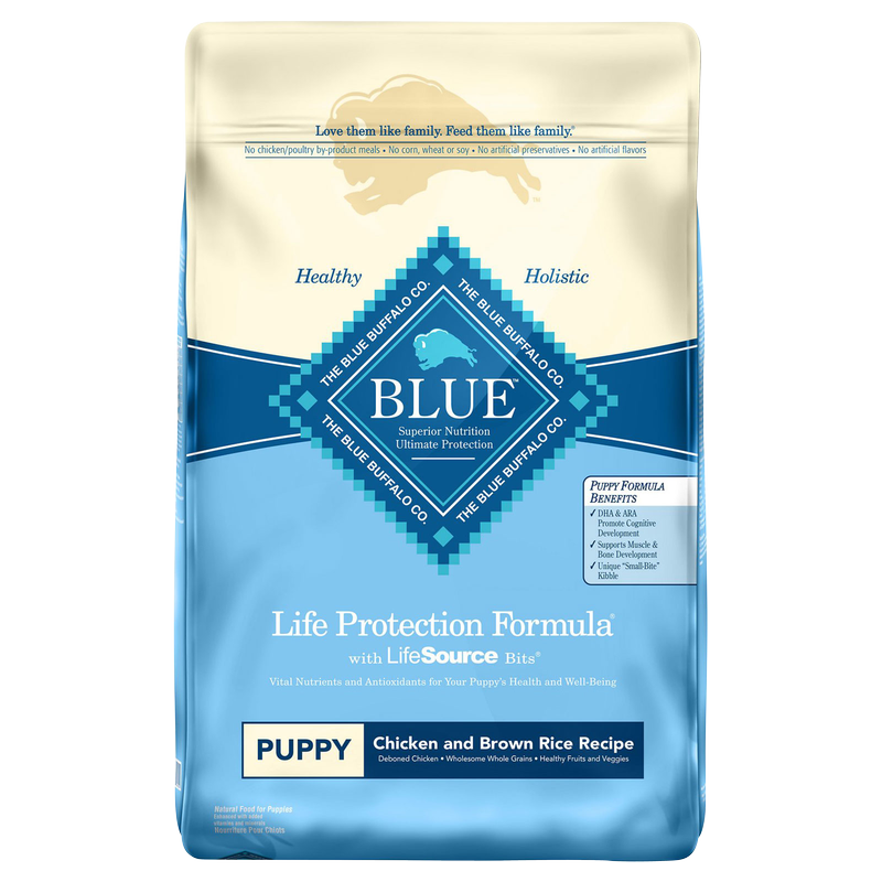 Blue Buffalo Chicken & Brown Rice Dry Puppy Food 15lb