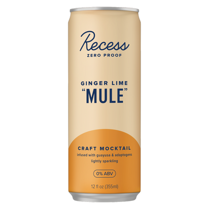 Recess Ginger Lime Mule Mocktail 4pk 12oz Can