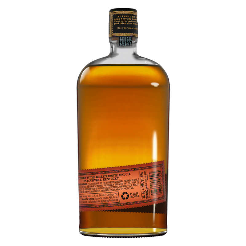 Bulleit Bourbon Whiskey 750ml (90 Proof)