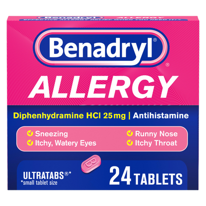 Benadryl Allergy Ultra Tablets 24ct