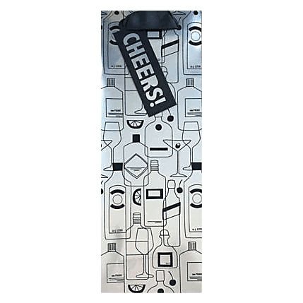 The Gift Wrap Company Metallic Cheer Bottle Bag