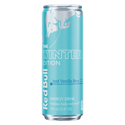 Red Bull Winter Edition Iced Vanilla Berry Energy Drink 12oz Can