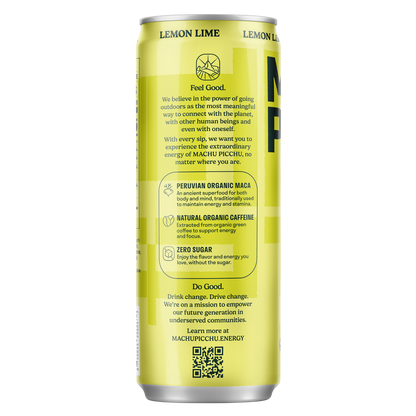 Machu Picchu Lemon Lime Energy Seltzer 12oz Can