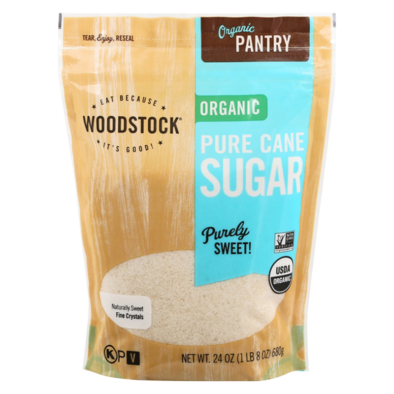 Woodstock Organic Cane Sugar, 24oz.
