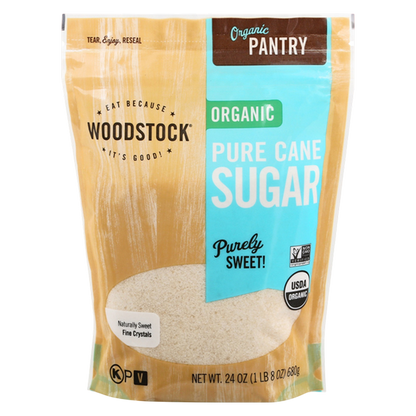 Woodstock Organic Cane Sugar, 24oz.