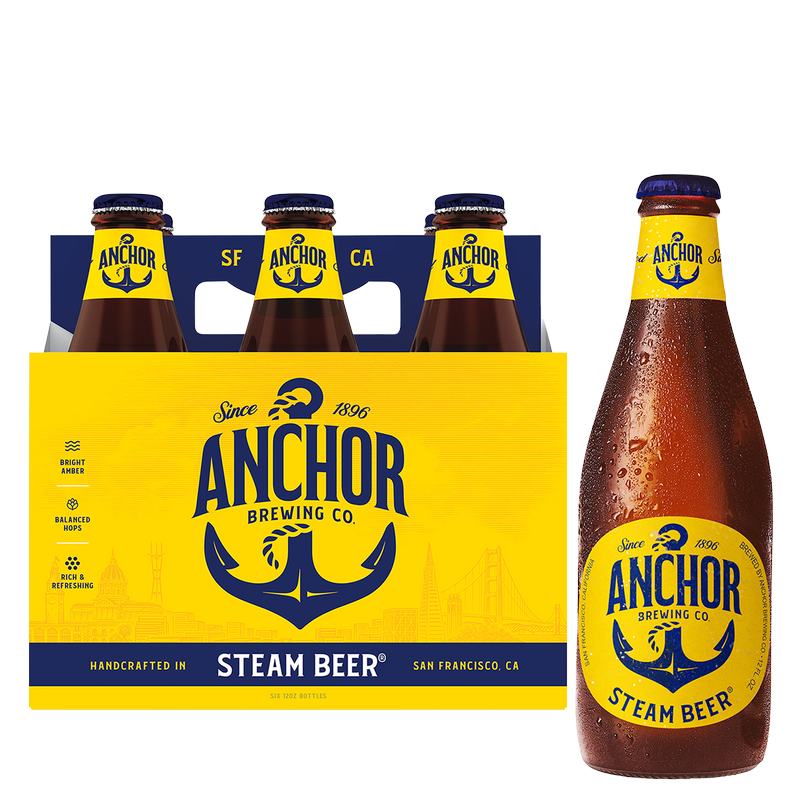 Anchor Steam 6pk 12oz Btl 4.9% ABV