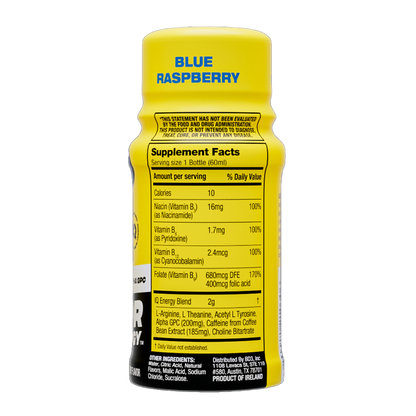 Matador Blue Raspberry Energy Shots 2oz Btl