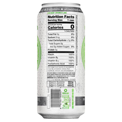 Hiball Lemon Lime Sparkling Energy Water 16oz Can