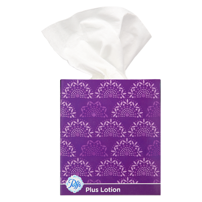 Puffs Plus Lotion 56ct White Facial Tissues