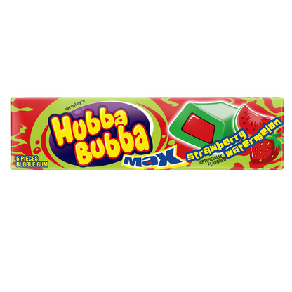 Hubba Bubba Max Strawberry Watermelon Gum 5ct