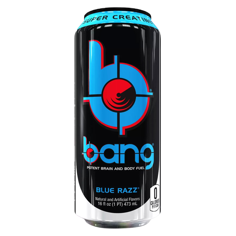 Bang Energy Blue Razz Drink 16oz Can