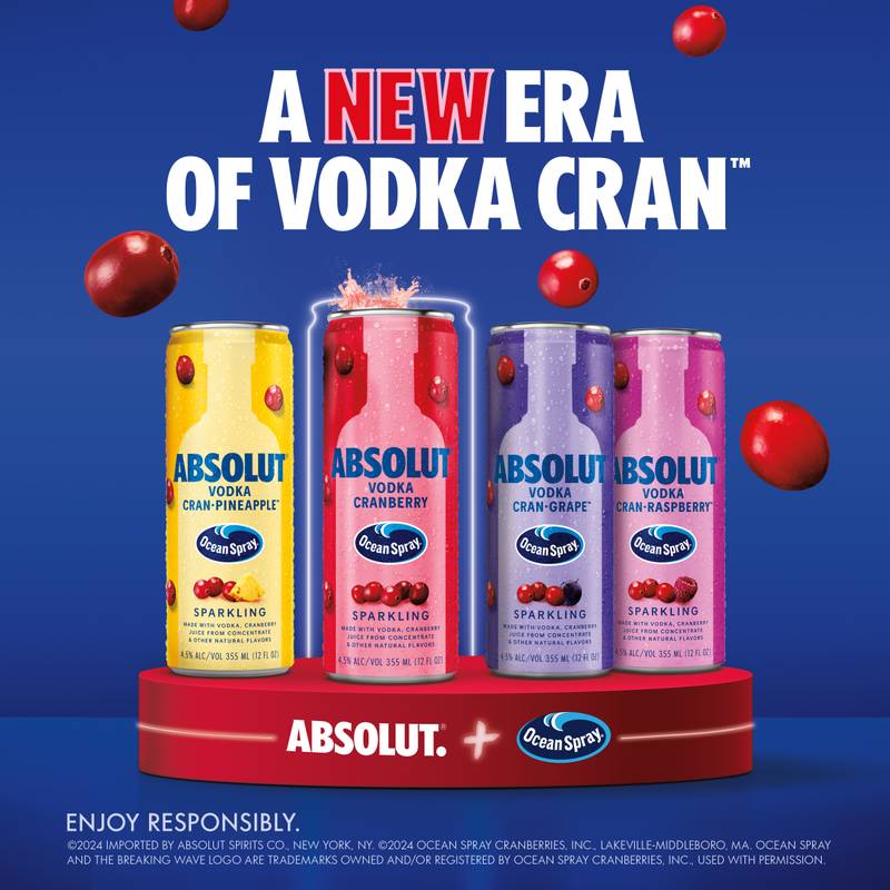 Absolut Ocean Spray Variety 8pk 12oz Cans 4.5% ABV – BevMo! Arizona