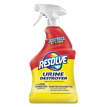 Resolve Urine Destroyer Pet Urine Stain and Odor Remover Spray 32oz