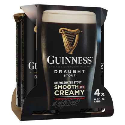 Guinness Draught 4pk 14.9oz Can 4.2% ABV