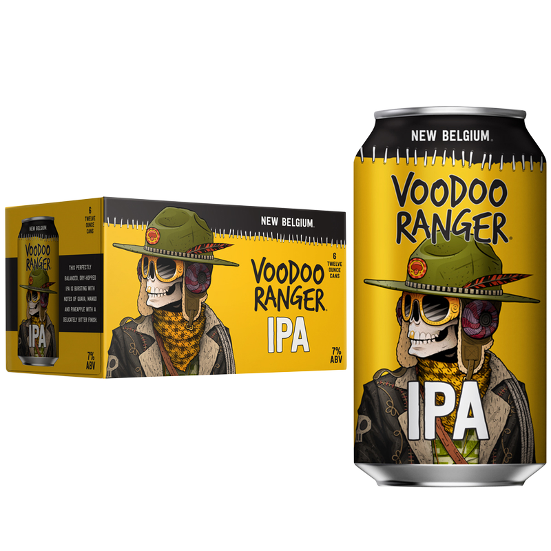 New Belgium Voodoo Ranger IPA 6pk 12oz Can 7.0% ABV