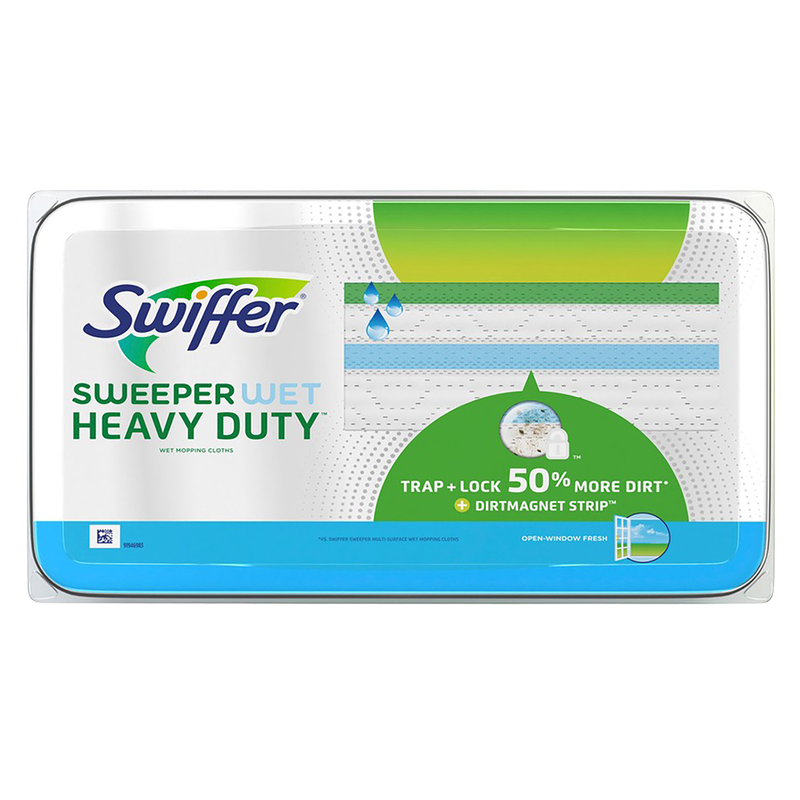 Swiffer Sweeper Heavy Duty Wet Mopping Cloths Open Window Fresh 20ct