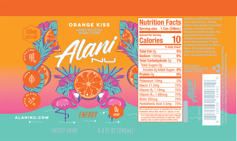 Alani Energy Orange Kiss 4pk 8.4oz Can – BevMo! Arizona
