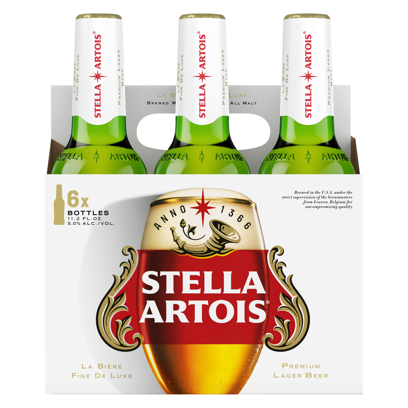 Stella Artois 6pk 11.2oz Btl 5.0% ABV