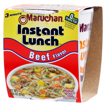 Maruchan Instant Lunch Beef Flavored Ramen Noodle Soup 2.25oz