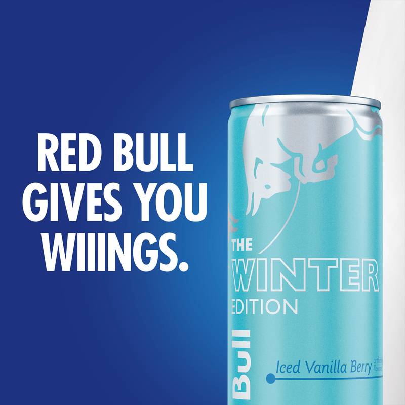 Red Bull Winter Edition Iced Vanilla Berry Energy Drink 12oz Can