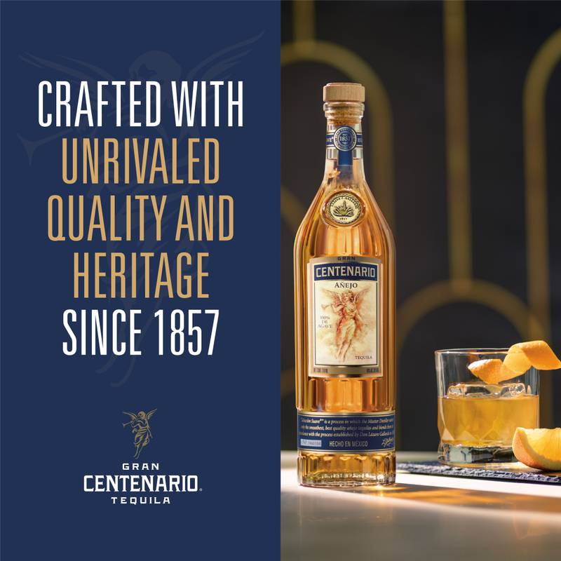 Gran Centenario Añejo with Two Ceramic Coasters Tequila 750ml (80 Proof)