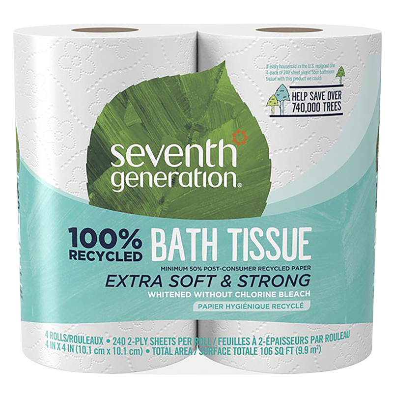 Seventh Generation 2-Ply 4ct Recycled Toilet Paper