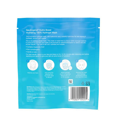 Neutrogena Hydro Boost Hydrating 100% Hydrogel Mask, 1 Oz