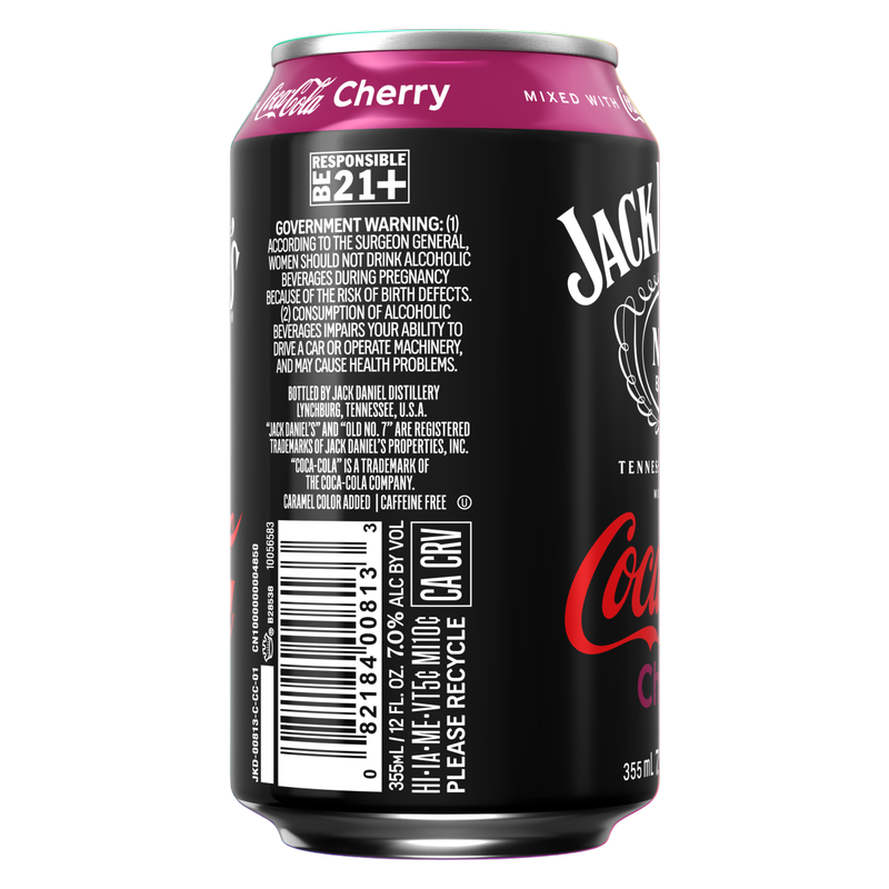 Jack Daniel's & Coca-Cola Cherry 4pk 12oz Cans 7% ABV – BevMo! Arizona