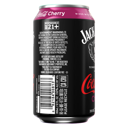 Jack Daniel's & Coca-Cola Cherry 4pk 12oz Cans 7% ABV – BevMo! Arizona