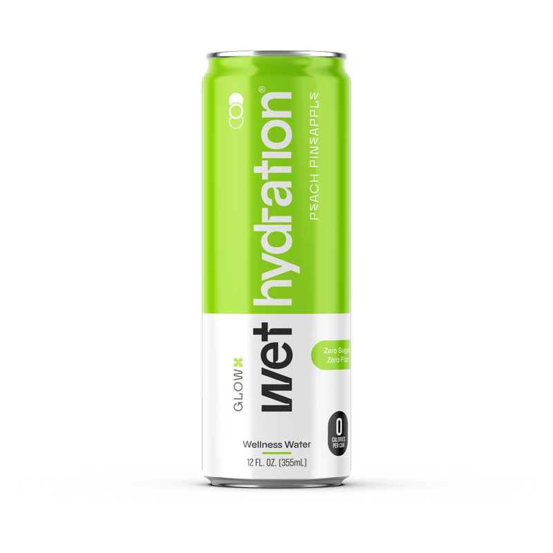 Wet Hydration Peach Pineapple Water 12oz Can