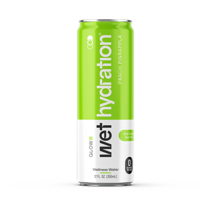 Wet Hydration Peach Pineapple Water 12oz Can