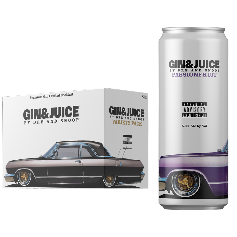 GIN & JUICE By Dre and Snoop Variety 8pk 12oz 5.9% ABV – BevMo GIN & JUICE By Dre and Snoop Variety 8pk 12oz 5.9% ABV – BevMo