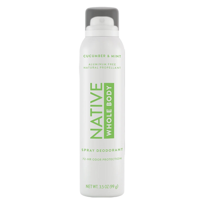 Native Cucumber & Mint Whole Body Deodorant Spray, 3.5 oz
