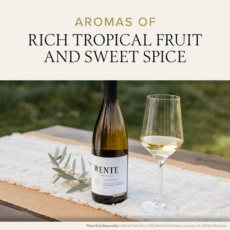 Wente Vineyards Chardonnay Riva Ranch Vineyard Arroyo Seco 750 ml