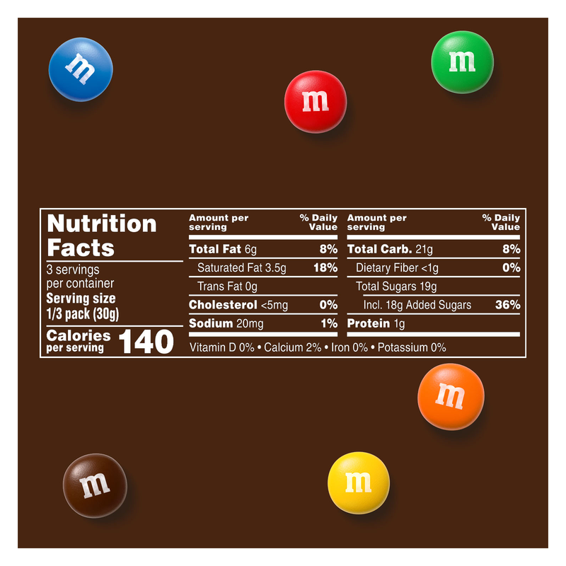 M&M's Milk Chocolate Candies Share Size 3.14oz