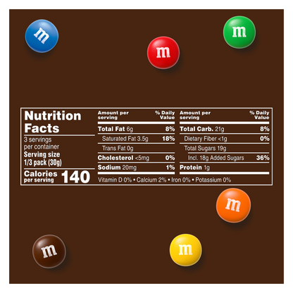 M&M's Milk Chocolate Candies Share Size 3.14oz