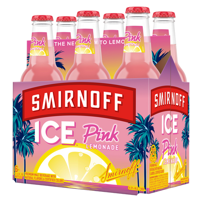 Smirnoff Ice Pink Lemonade 6pk 11.2oz Btl