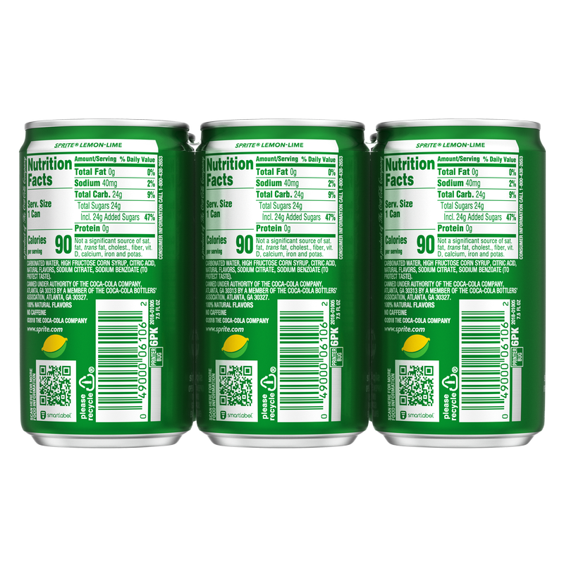 Sprite 6pk 7.5oz Can