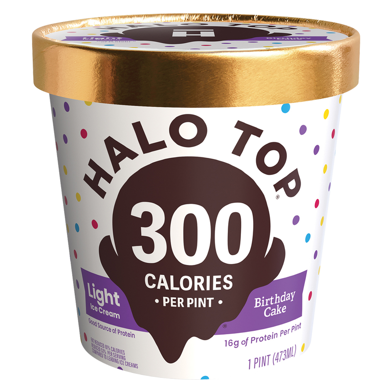 Halo Top Birthday Cake Light Ice Cream Pint