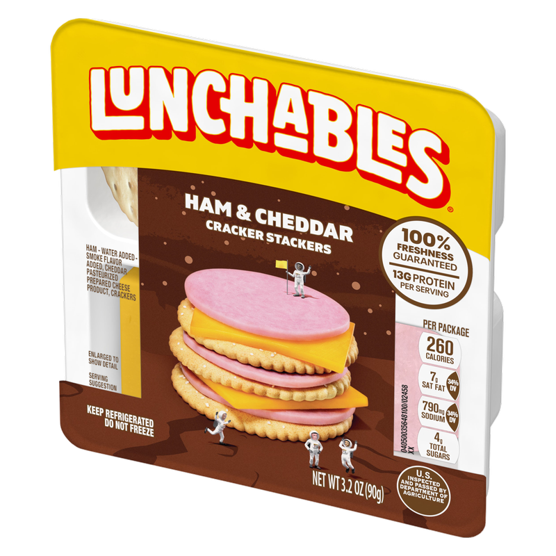 Lunchables Ham & Cheddar Cracker Stackers -  3.2oz