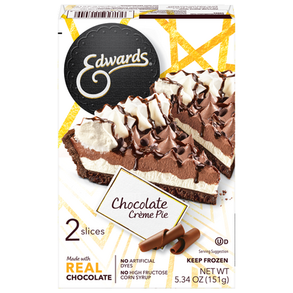 Edwards Frozen Hershey's Chocolate Cream Pie Slices - 2ct/5.34oz