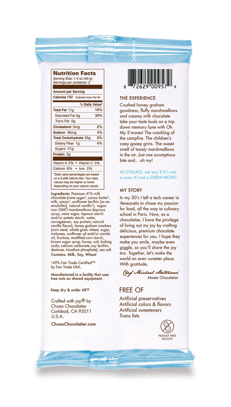 Chuao Chocolatier S'mores Chocolate Bar 2.8oz