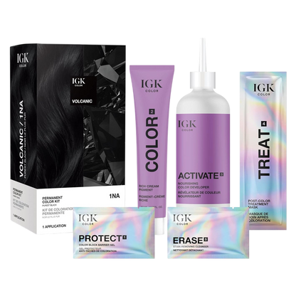 IGK PERMANENT COLOR KIT EXTENSION- Volcanic 1NA