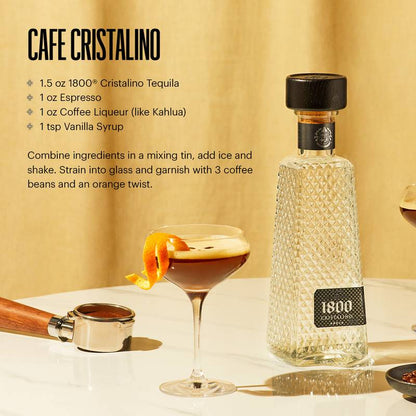 1800 Cristalino Gift Set 750ml (80 Proof)